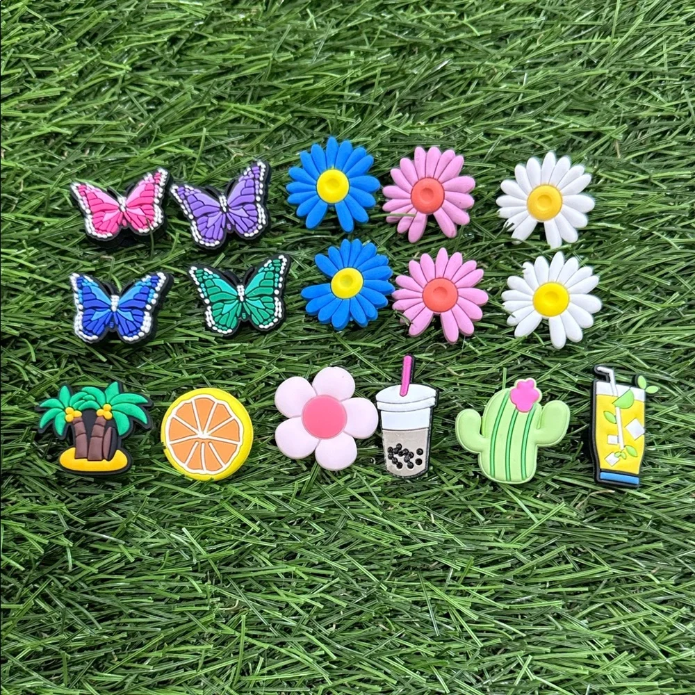 Miscellaneous Charm Jibbitz for Croc Clog Shoes - 16 pieces